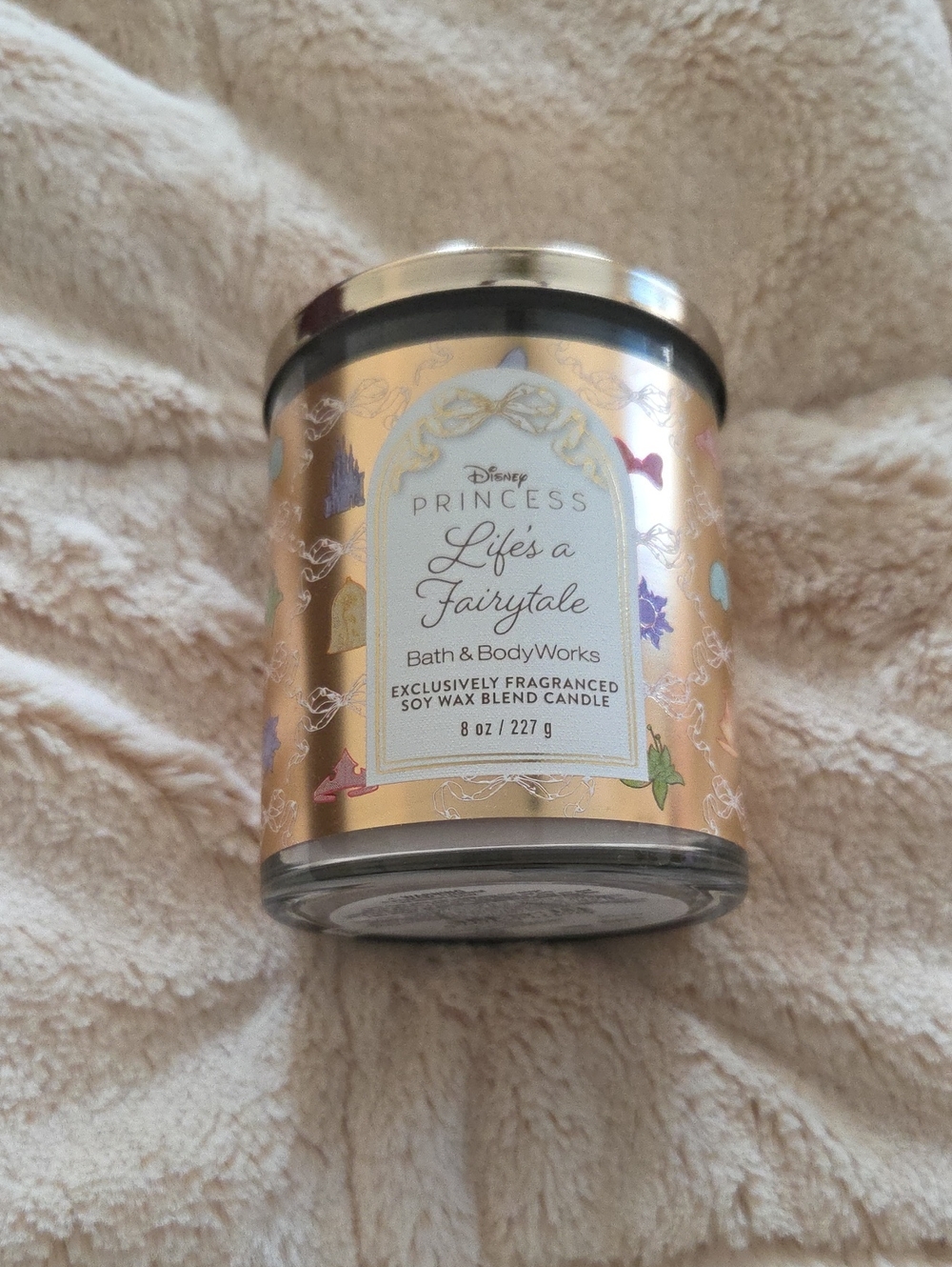 Bath & Body Works Gold Disney Princess 'Life's a Fairytale' Candle